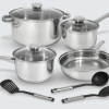 Cook Pro 10 Pieces Stainless Steel Cookware Set