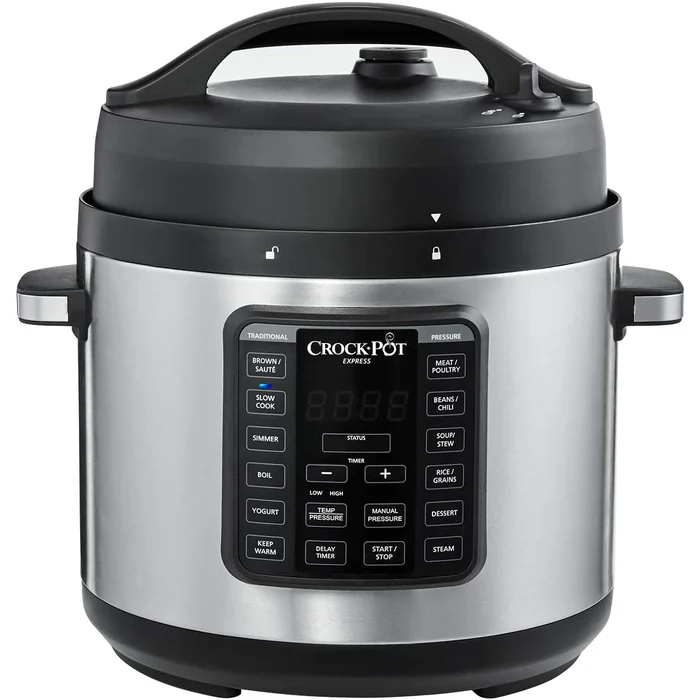 Crockpot+Express+Easy+Release+_+6+Quart+Slow,+Pressure,+Multi+Cooker,+6QT,+Stainless+Steel