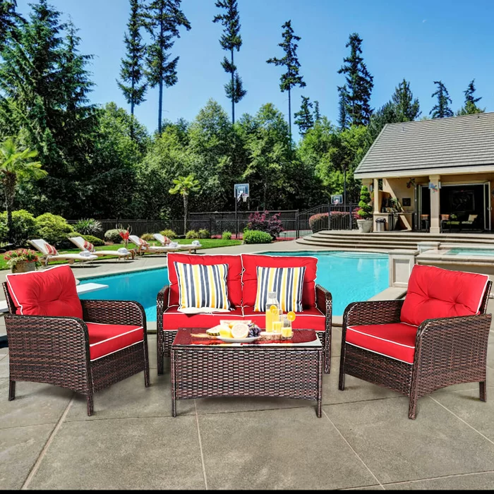 Gullo+Metal+Seating+Group+with+Cushions