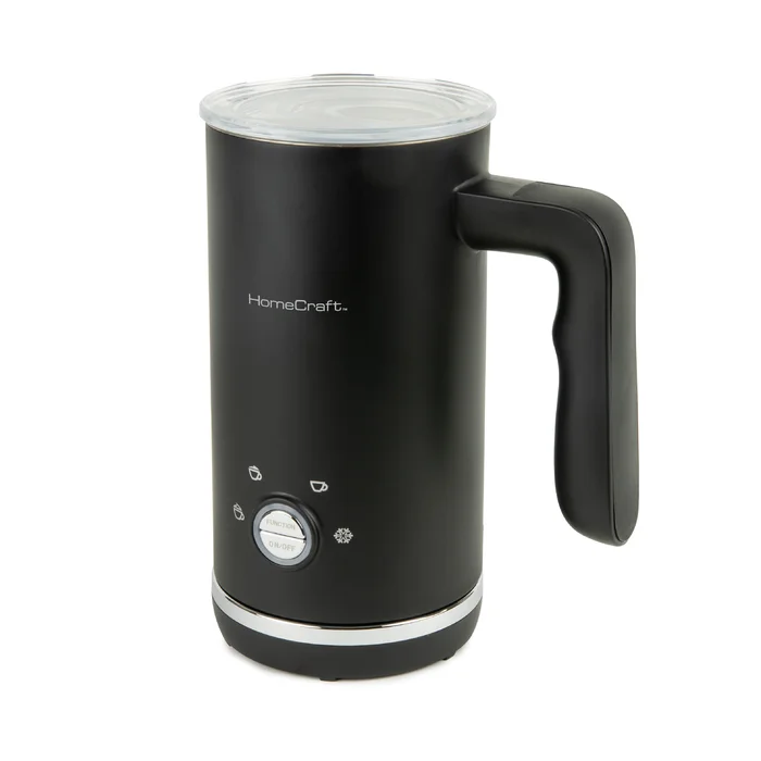HomeCraft+4-in-1+Electric+Automatic+Cold+&+Warm+Milk+Frother,+Froth+in+40+Seconds,+Detachable+Paddle,+360-Degree+Cordless+Design,+LED+Indicator+Lights,+Perfect+For+Cappuccinos,+Coffee,+Macchiatos,+Lattes,